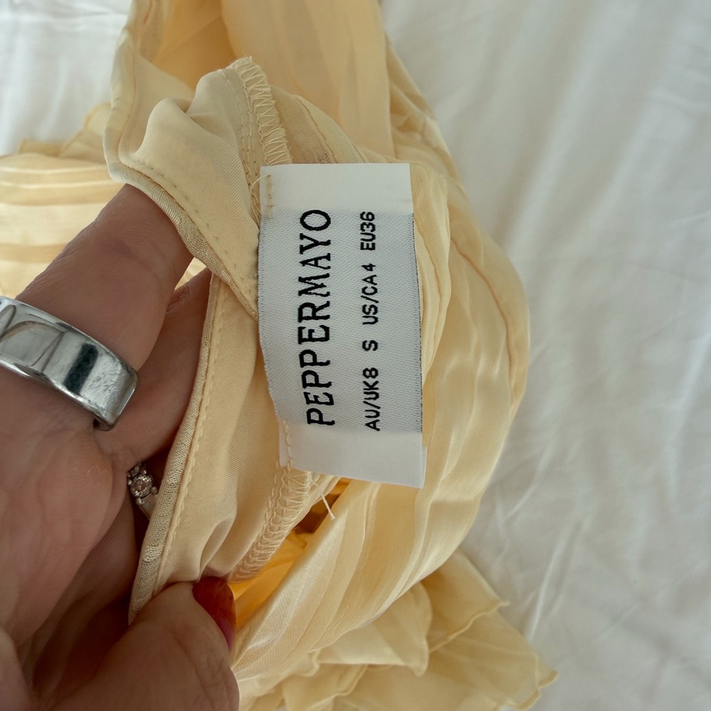 Peppermayo Willow Chiffon Mini Dress Size S - Picture 7 of 7